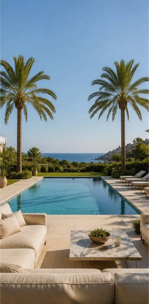 Villa de luxe palmiers